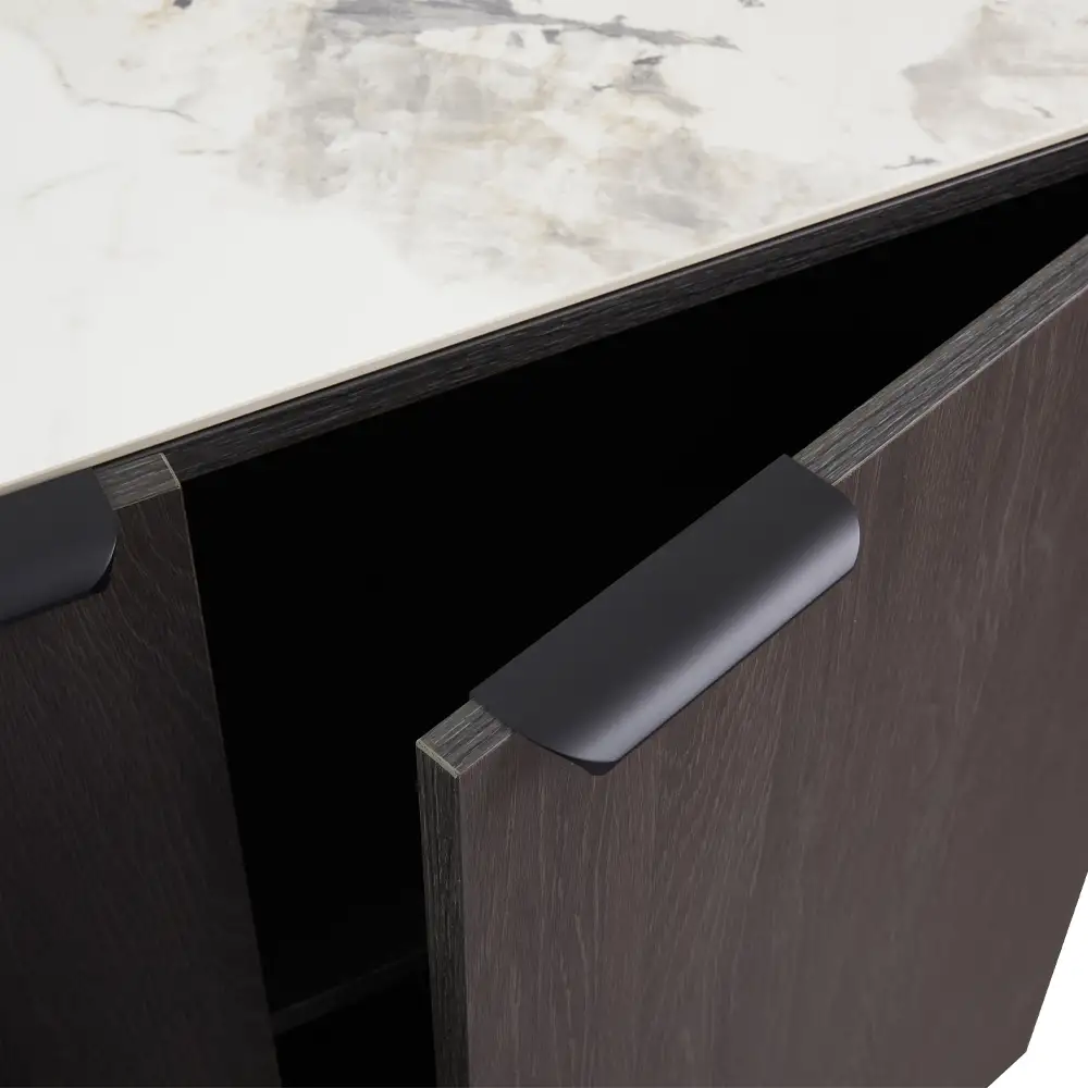 LIBERTA NOTTE ΜΠΟΥΦΕΣ ΜΑΥΡΟ ΛΕΥΚΟ ΠΕΤΡΑ 180x40.5x84cm