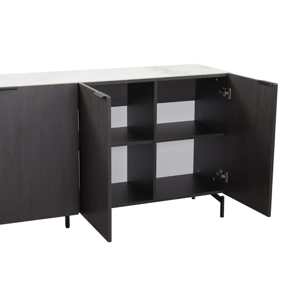 LIBERTA NOTTE ΜΠΟΥΦΕΣ ΜΑΥΡΟ ΛΕΥΚΟ ΠΕΤΡΑ 180x40.5x84cm