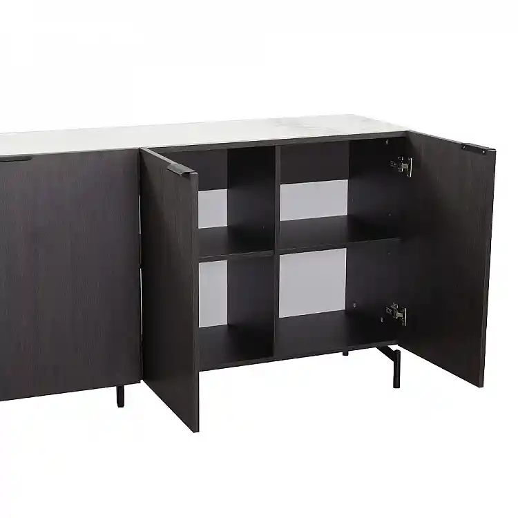 LIBERTA NOTTE ΜΠΟΥΦΕΣ ΜΑΥΡΟ ΛΕΥΚΟ ΠΕΤΡΑ 180x40.5x84cm