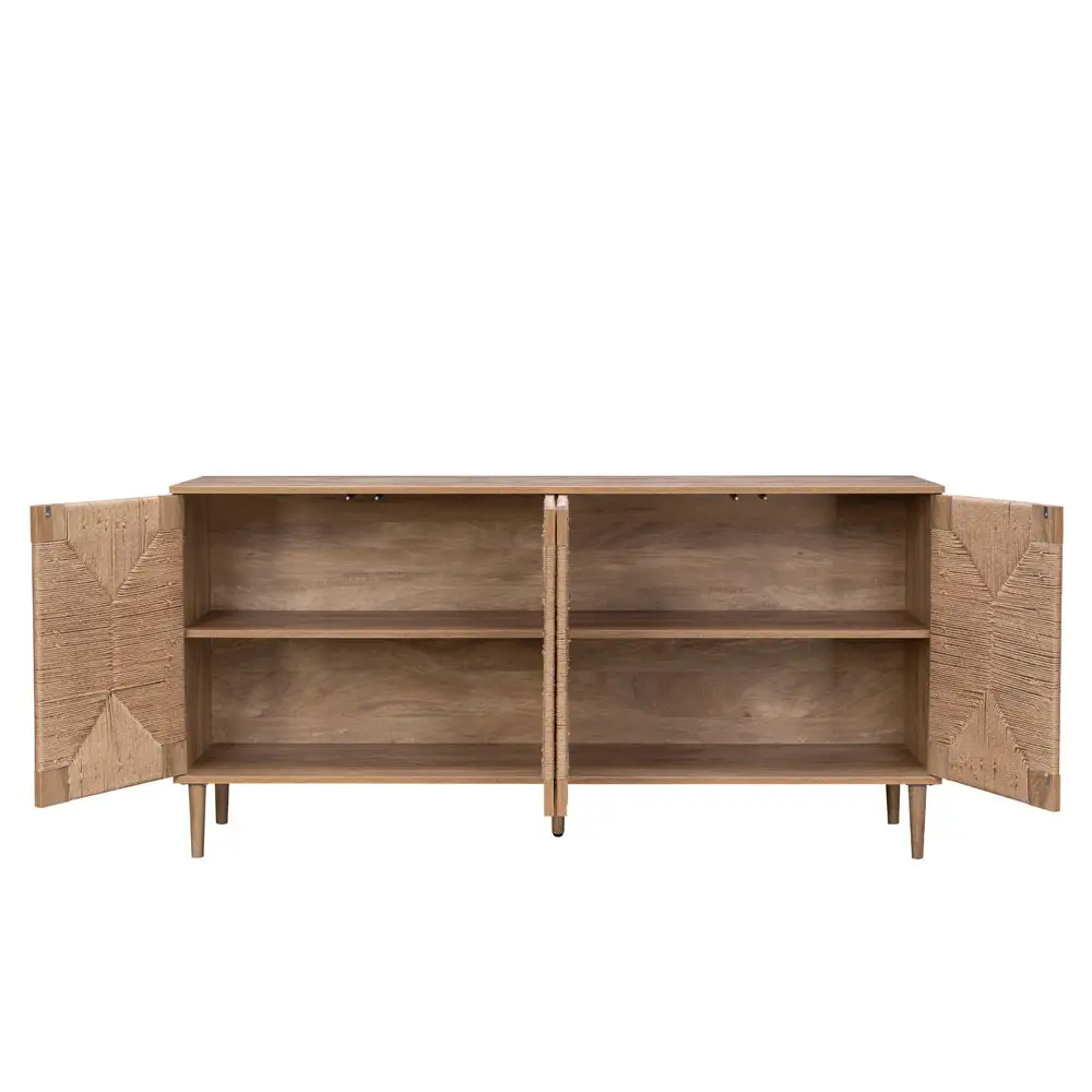 LIBERTA SISAL ΜΠΟΥΦΕΣ 4ΠΟΡΤΕΣ ΦΥΣΙΚΟ 160x39x78.5cm