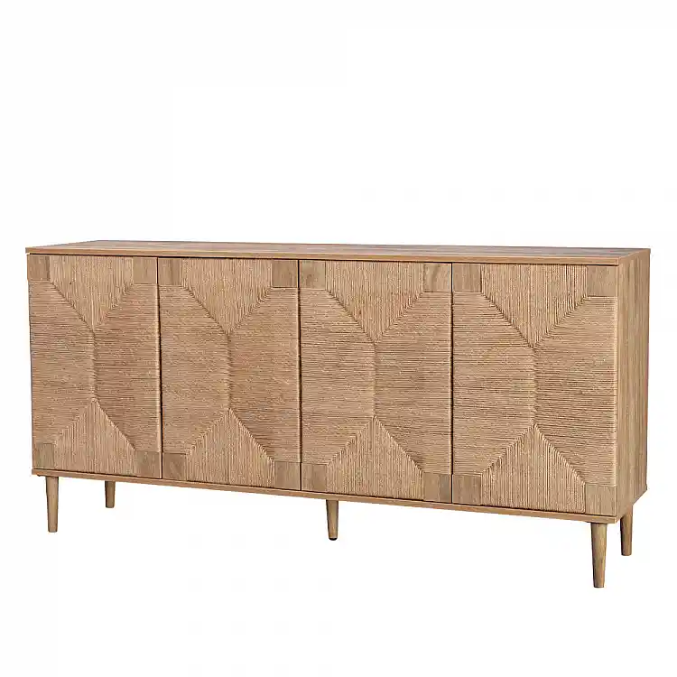 LIBERTA SISAL ΜΠΟΥΦΕΣ 4ΠΟΡΤΕΣ ΦΥΣΙΚΟ 160x39x78.5cm