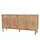 LIBERTA SISAL ΜΠΟΥΦΕΣ 4ΠΟΡΤΕΣ ΦΥΣΙΚΟ 160x39x78.5cm