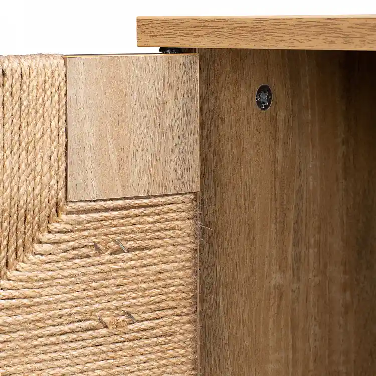 LIBERTA SISAL ΜΠΟΥΦΕΣ 4ΠΟΡΤΕΣ ΦΥΣΙΚΟ 160x39x78.5cm
