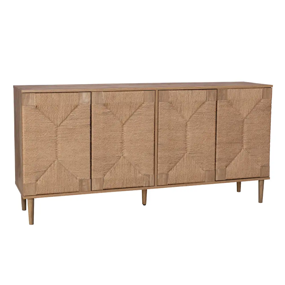 LIBERTA SISAL ΜΠΟΥΦΕΣ 4ΠΟΡΤΕΣ ΦΥΣΙΚΟ 160x39x78.5cm