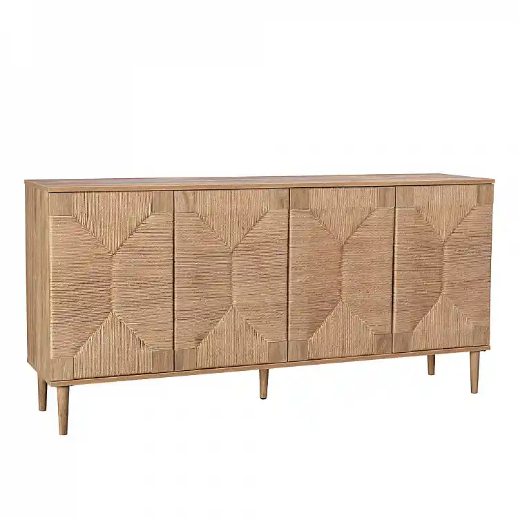 LIBERTA SISAL ΜΠΟΥΦΕΣ 4ΠΟΡΤΕΣ ΦΥΣΙΚΟ 160x39x78.5cm