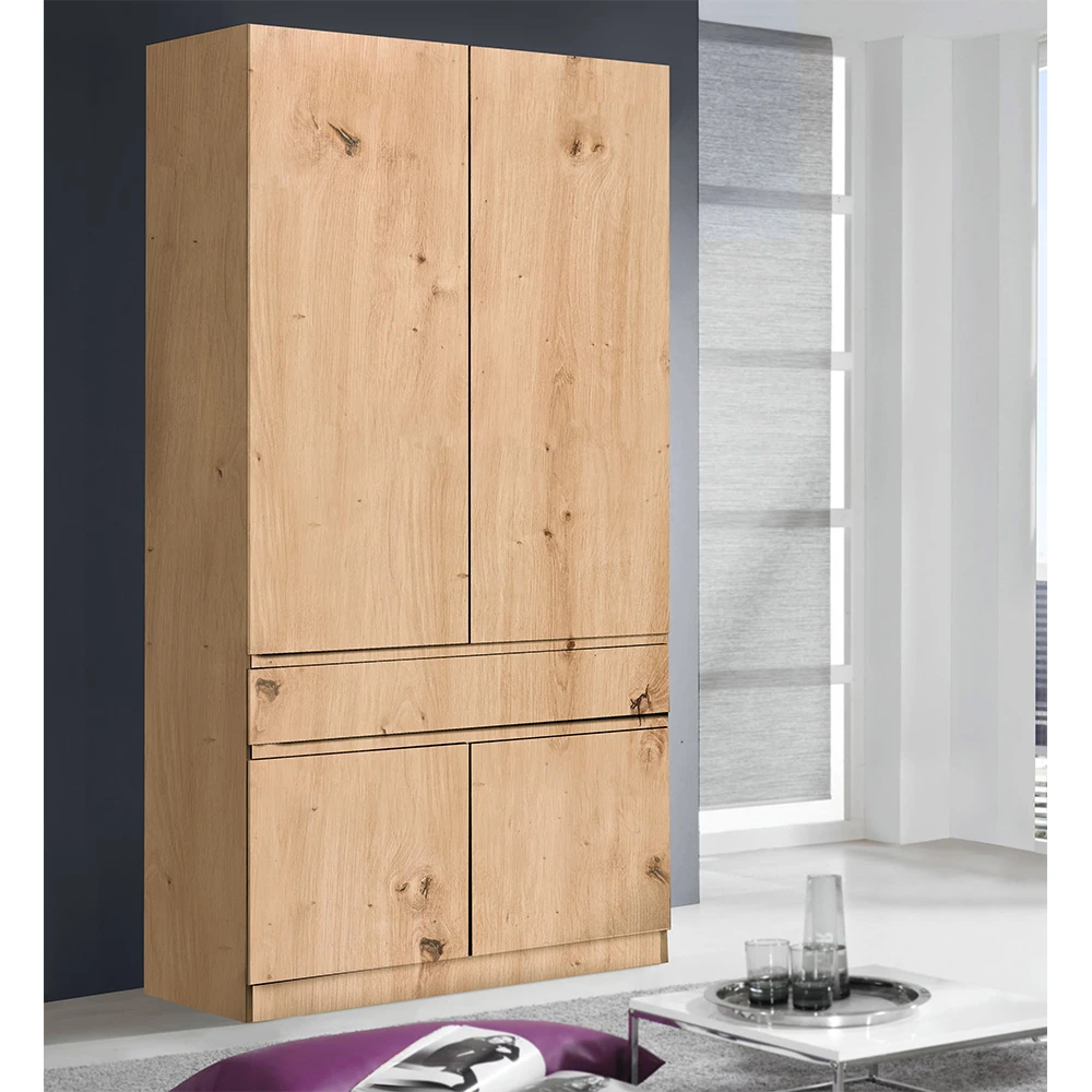 LIBERTA HERMES ΝΤΟΥΛΑΠΑ 2ΠΟΡΤΕΣ 1ΣΥΡΤΑΡΙ ARTISAN OAK 100x52x200