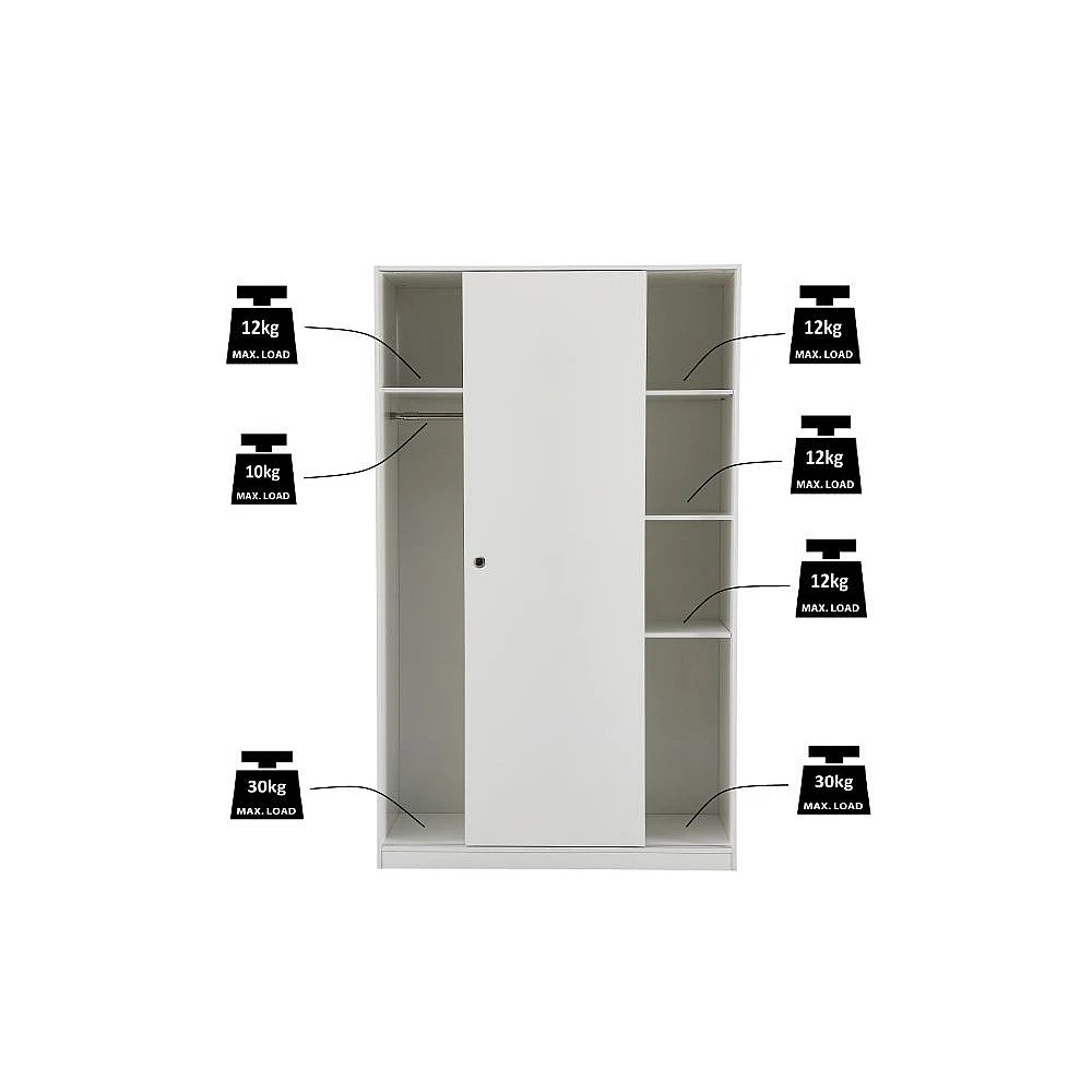 LIBERTA KEY ΝΤΟΥΛΑΠΑ 2ΠΟΡΤΕΣ ΛΕΥΚΟ 120x50x200 LIBERTA KEY ΝΤΟΥΛΑΠΑ 2ΠΟΡΤΕΣ ΛΕΥΚΟ 120x50x200