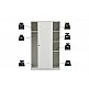 LIBERTA KEY ΝΤΟΥΛΑΠΑ 2ΠΟΡΤΕΣ ΛΕΥΚΟ 120x50x200 LIBERTA KEY ΝΤΟΥΛΑΠΑ 2ΠΟΡΤΕΣ ΛΕΥΚΟ 120x50x200