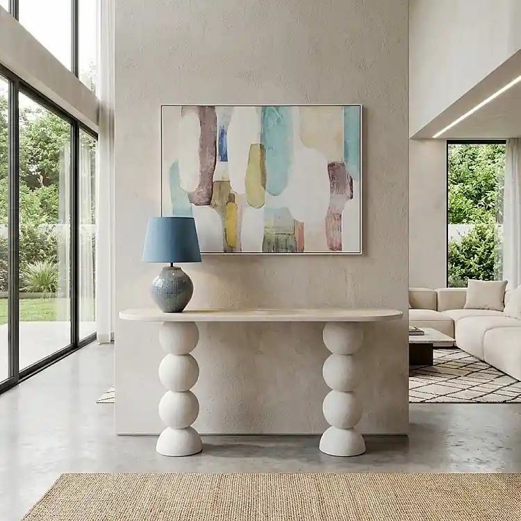LIBERTA PERLA ΚΟΝΣΟΛΑ OFF WHITE 150x45x76cm