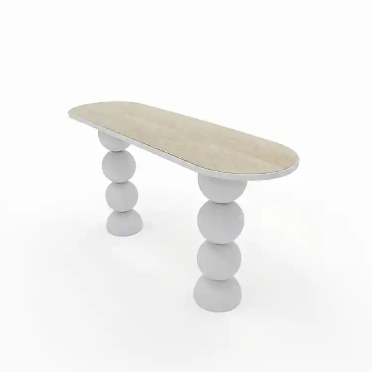 LIBERTA PERLA ΚΟΝΣΟΛΑ OFF WHITE 150x45x76cm