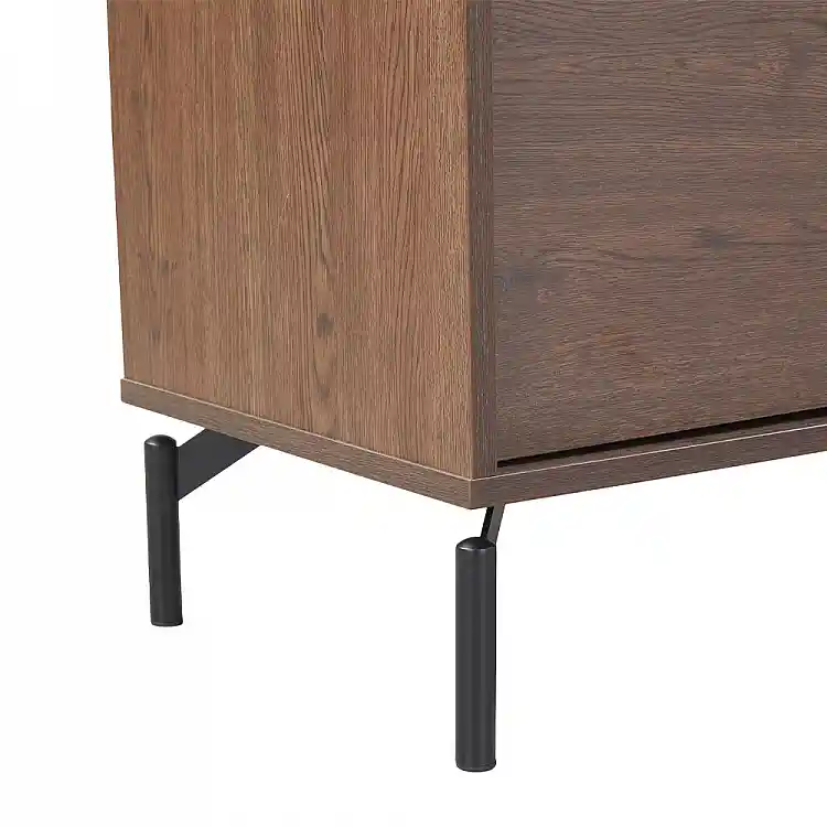 LIBERTA TOBAC TV STAND 2ΠΟΡΤΕΣ 1ΣΥΡΤΑΡΙ ΚΑΡΥΔΙ ΣΚΟΥΡΟ 180x39x62cm