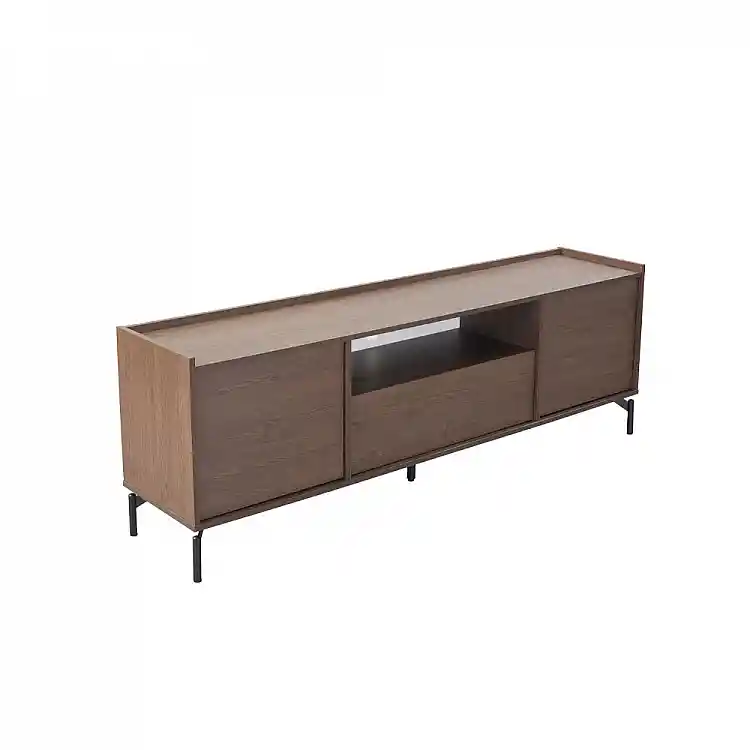 LIBERTA TOBAC TV STAND 2ΠΟΡΤΕΣ 1ΣΥΡΤΑΡΙ ΚΑΡΥΔΙ ΣΚΟΥΡΟ 180x39x62cm