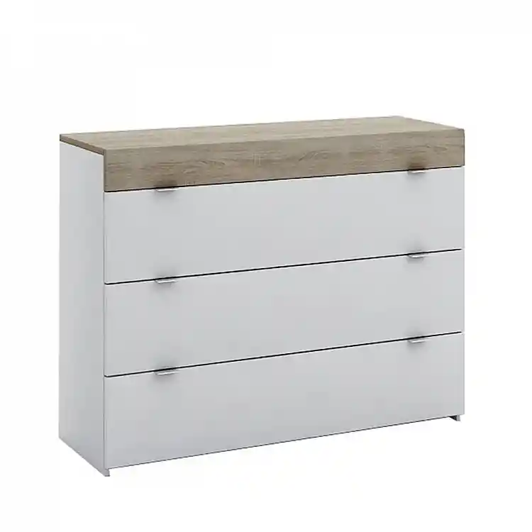LIBERTA MY BOX ΣΥΡΤΑΡΙΕΡΑ 3ΣΥΡΤΑΡΙΑ SONOMA ΣΚΟΥΡΟ ΛΕΥΚΟ HIGH GLOSS 105x45x78cm
