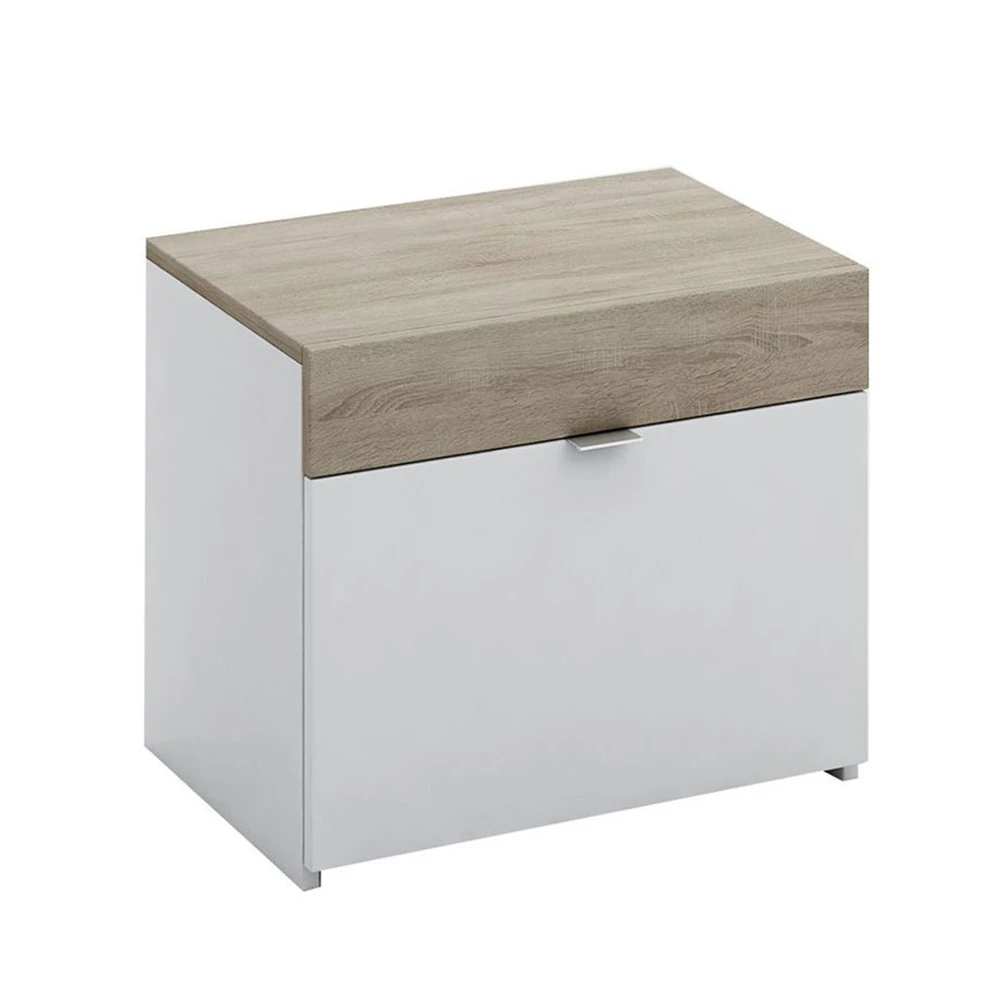 LIBERTA MY BOX ΚΟΜΟΔΙΝΟ SONOMA ΣΚΟΥΡΟ ΛΕΥΚΟ HIGH GLOSS 50x36x43