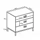 LIBERTA RUBIK ΣΥΡΤΑΡΙΕΡΑ 3ΣΥΡΤΑΡΙΑ CEMENT ΑΝΟΙΧΤΟ ΜΕ PATTERN 80x40x80cm