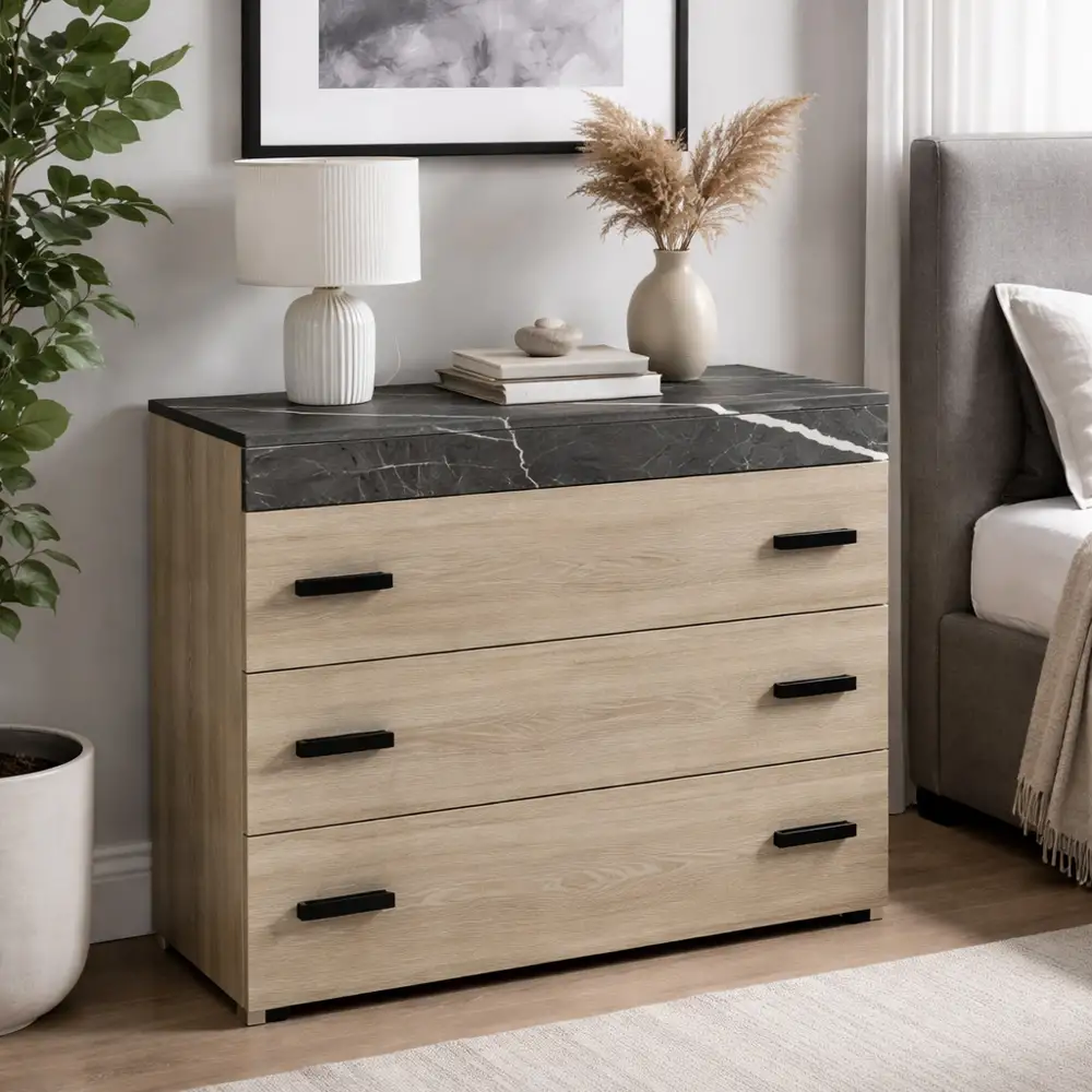 LIBERTA METROPOLIS ΣΥΡΤΑΡΙΕΡΑ 3ΣΥΡΤΑΡΙΑ SONOMA ΣΚΟΥΡΟ ΠΕΤΡΑ 105x45x78cm