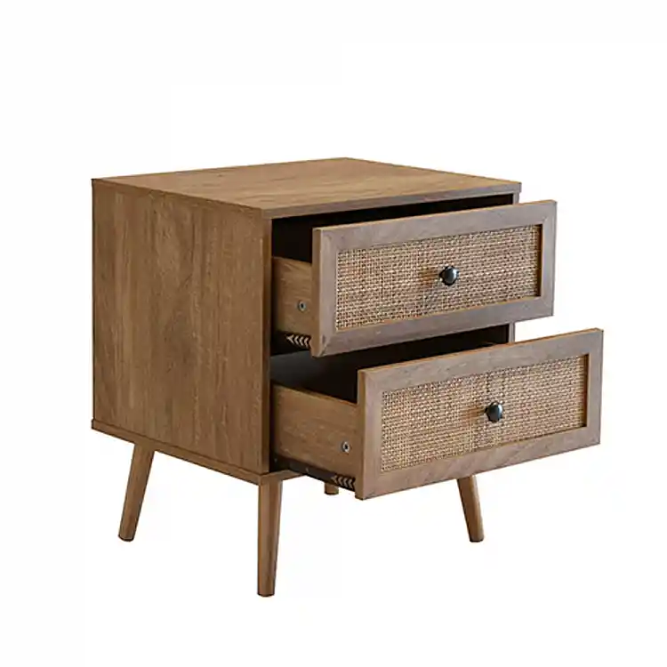 LIBERTA AMMOS ΚΟΜΟΔΙΝΟ 2ΣΥΡΤΑΡΙΑ ΦΥΣΙΚΟ ΜΕ RATTAN 50x39x54.8cm