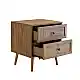 LIBERTA AMMOS ΚΟΜΟΔΙΝΟ 2ΣΥΡΤΑΡΙΑ ΦΥΣΙΚΟ ΜΕ RATTAN 50x39x54.8cm