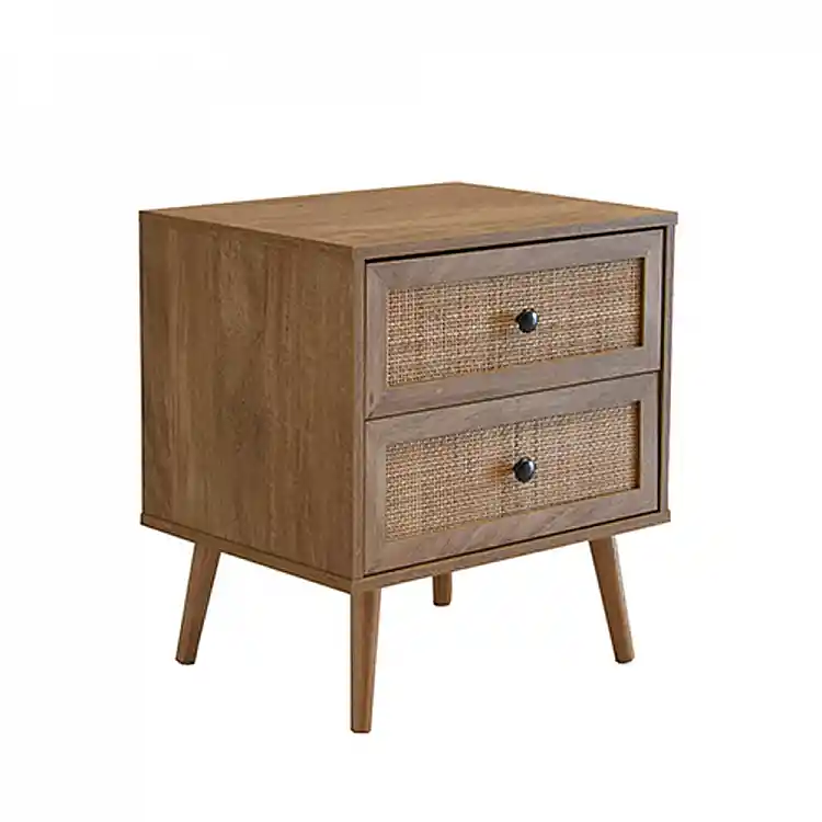 LIBERTA AMMOS ΚΟΜΟΔΙΝΟ 2ΣΥΡΤΑΡΙΑ ΦΥΣΙΚΟ ΜΕ RATTAN 50x39x54.8cm