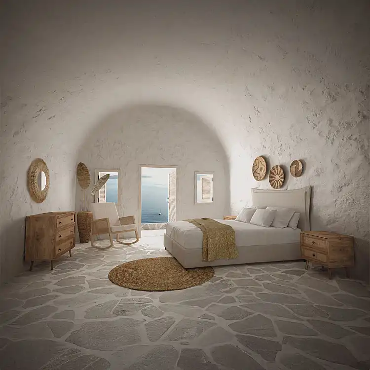 LIBERTA AMMOS ΚΟΜΟΤΑ 3ΣΥΡΤΑΡΙΑ ΦΥΣΙΚΟ ΜΕ RATTAN 90x39x79cm