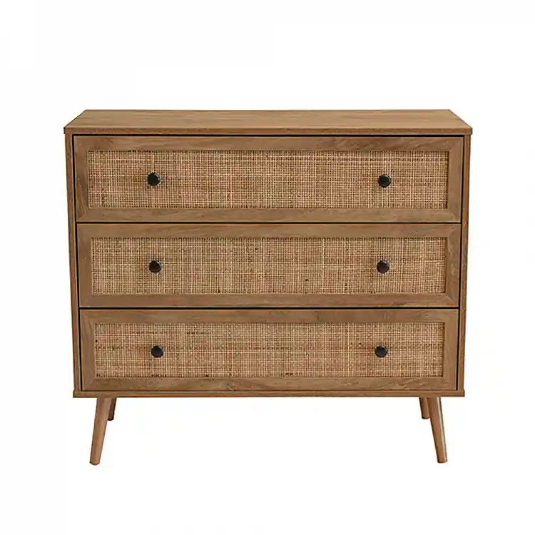 LIBERTA AMMOS ΚΟΜΟΤΑ 3ΣΥΡΤΑΡΙΑ ΦΥΣΙΚΟ ΜΕ RATTAN 90x39x79cm