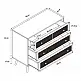 LIBERTA AMMOS ΚΟΜΟΤΑ 3ΣΥΡΤΑΡΙΑ ΦΥΣΙΚΟ ΜΕ RATTAN 90x39x79cm