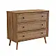 LIBERTA AMMOS ΚΟΜΟΤΑ 3ΣΥΡΤΑΡΙΑ ΦΥΣΙΚΟ ΜΕ RATTAN 90x39x79cm