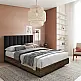 LIBERTA BOXY ΚΡΕΒΑΤΙ (ΓΙΑ ΣΤΡΩΜΑ 160x200cm) ΓΚΡΙ ΣΚΟΥΡΟ ΚΑΡΥΔΙ 211.5x165x111.2 LIBERTA BOXY ΚΡΕΒΑΤΙ (ΓΙΑ ΣΤΡΩΜΑ 160x200cm) ΓΚΡΙ ΣΚΟΥΡΟ ΚΑΡΥΔΙ 211.5x165x111.2