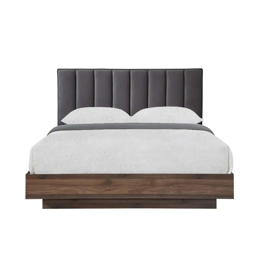LIBERTA BOXY ΚΡΕΒΑΤΙ (ΓΙΑ ΣΤΡΩΜΑ 160x200cm) ΓΚΡΙ ΣΚΟΥΡΟ ΚΑΡΥΔΙ 211.5x165x111.2 LIBERTA BOXY ΚΡΕΒΑΤΙ (ΓΙΑ ΣΤΡΩΜΑ 160x200cm) ΓΚΡΙ ΣΚΟΥΡΟ ΚΑΡΥΔΙ 211.5x165x111.2