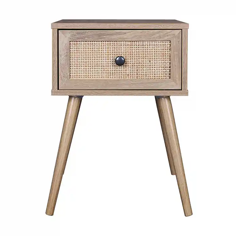 LIBERTA AMMOS ΚΟΜΟΔΙΝΟ 1ΣΥΡΤΑΡΙ ΦΥΣΙΚΟ ΜΕ RATTAN 40x35x61cm