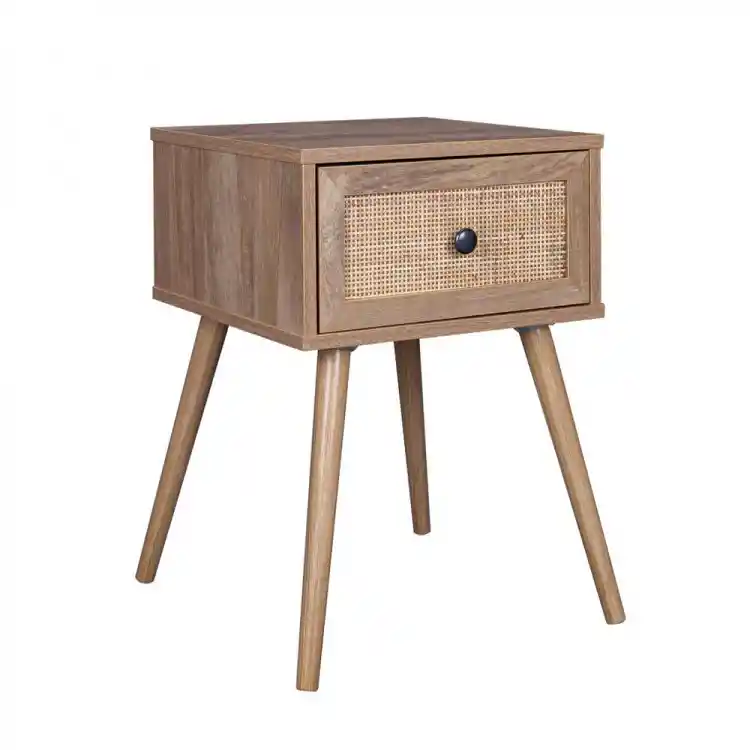 LIBERTA AMMOS ΚΟΜΟΔΙΝΟ 1ΣΥΡΤΑΡΙ ΦΥΣΙΚΟ ΜΕ RATTAN 40x35x61cm