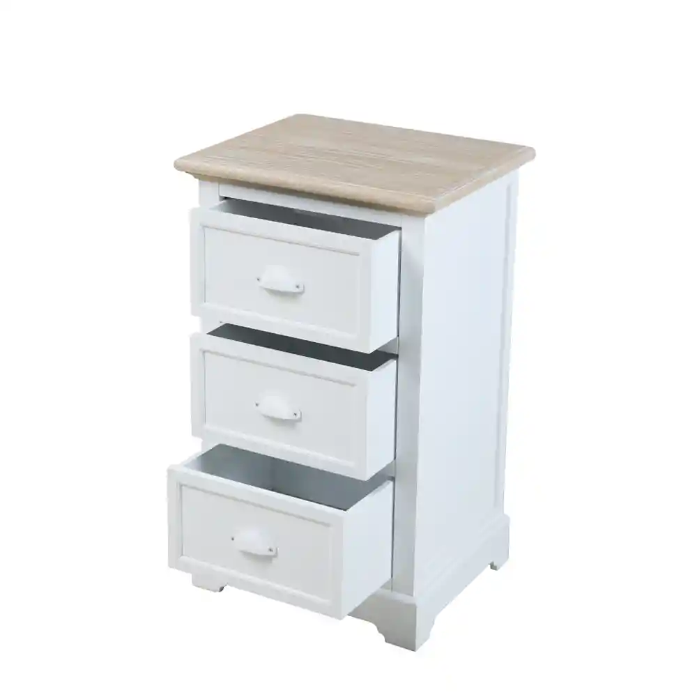 LIBERTA KIMOLOS ΚΟΜΟΔΙΝΟ 3ΣΥΡΤΑΡΙΑ ΛΕΥΚΟ ΦΥΣΙΚΟ 43x35x71cm