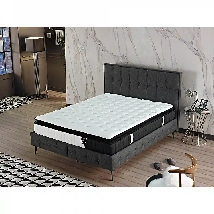 LIBERTA VISCO ALOE VERA ROLL PACK ΣΤΡΩΜΑ 160x200cm ΛΕΥΚΟ ΑΝΘΡΑΚΙ 200x160x31cm