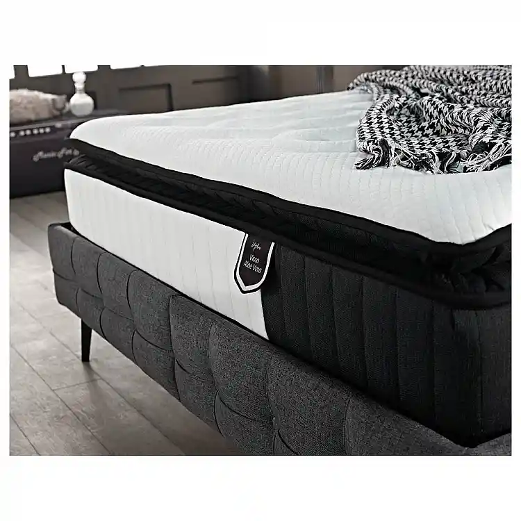 LIBERTA VISCO ALOE VERA ROLL PACK ΣΤΡΩΜΑ 160x200cm ΛΕΥΚΟ ΑΝΘΡΑΚΙ 200x160x31cm