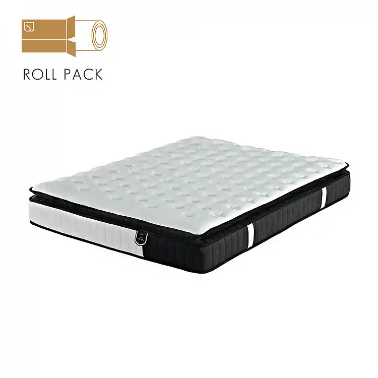 LIBERTA VISCO ALOE VERA ROLL PACK ΣΤΡΩΜΑ 160x200cm ΛΕΥΚΟ ΑΝΘΡΑΚΙ 200x160x31cm