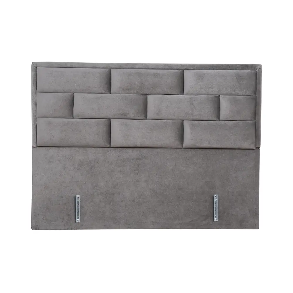 LIBERTA BRICK ΚΡΕΒΑΤΙ ΜΕ ΑΠΟΘΗΚ. ΧΩΡΟ (ΓΙΑ ΣΤΡΩΜΑ 160x200cm) ΓΚΡΙ 07-450 215x165x121cm