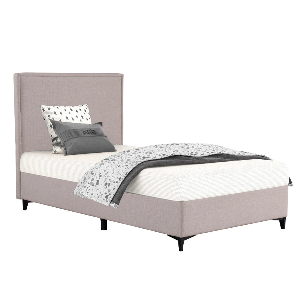 LIBERTA FRAME ΚΡΕΒΑΤΙ ΜΕ ΑΠΟΘΗΚ. ΧΩΡΟ (ΓΙΑ ΣΤΡΩΜΑ 120x200cm) BEIGE 16-854 208x127x121