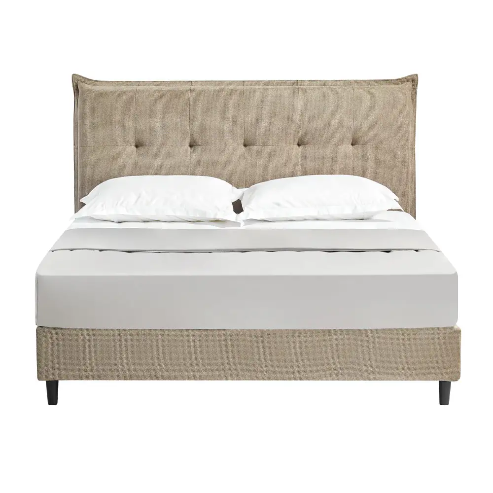 LIBERTA LIFE ΚΡΕΒΑΤΙ (ΓΙΑ ΣΤΡΩΜΑ 160x200cm) BEIGE 215x171x115