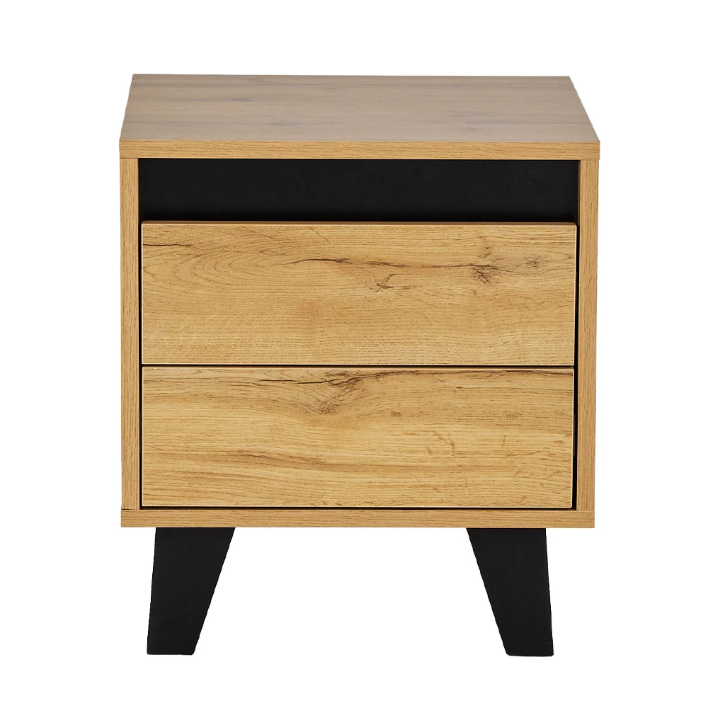 LIBERTA ARABICA ΚΟΜΟΔΙΝΟ 2ΣΥΡΤΑΡΙΑ SONOMA ΜΑΥΡΟ 40x38x45