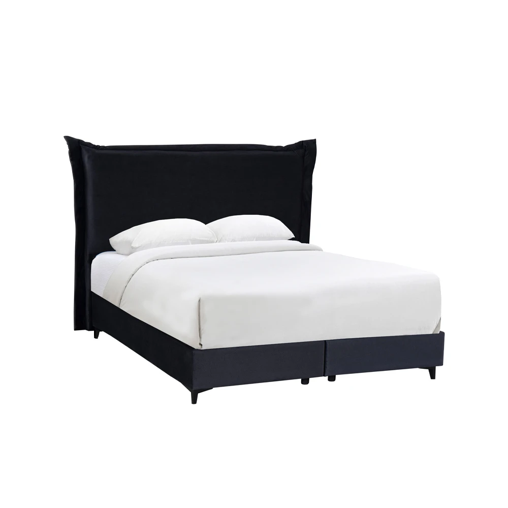 LIBERTA LONGWAVE ΚΡΕΒΑΤΙ ΜΕ ΑΠΟΘΗΚ. ΧΩΡΟ (ΓΙΑ ΣΤΡΩΜΑ 160x200cm) ΓΚΡΙ 26-911 207x180x140