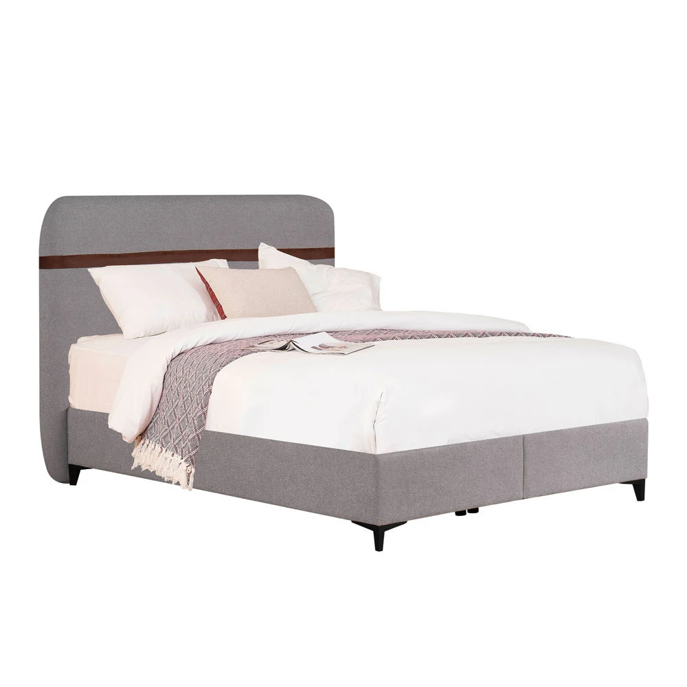 LIBERTA LINEA ΚΡΕΒΑΤΙ ΜΕ ΑΠΟΘΗΚ. ΧΩΡΟ (ΓΙΑ ΣΤΡΩΜΑ 160x200cm) BEIGE 07-957 ΚΑΦΕ 27-902 208x167x130