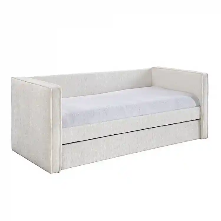 LIBERTA CALMO ΚΑΝΑΠΕΣ ΚΡΕΒΑΤΙ (ΓΙΑ ΣΤΡΩΜΑ 90x190cm) CREAM 222x99x84.2cm