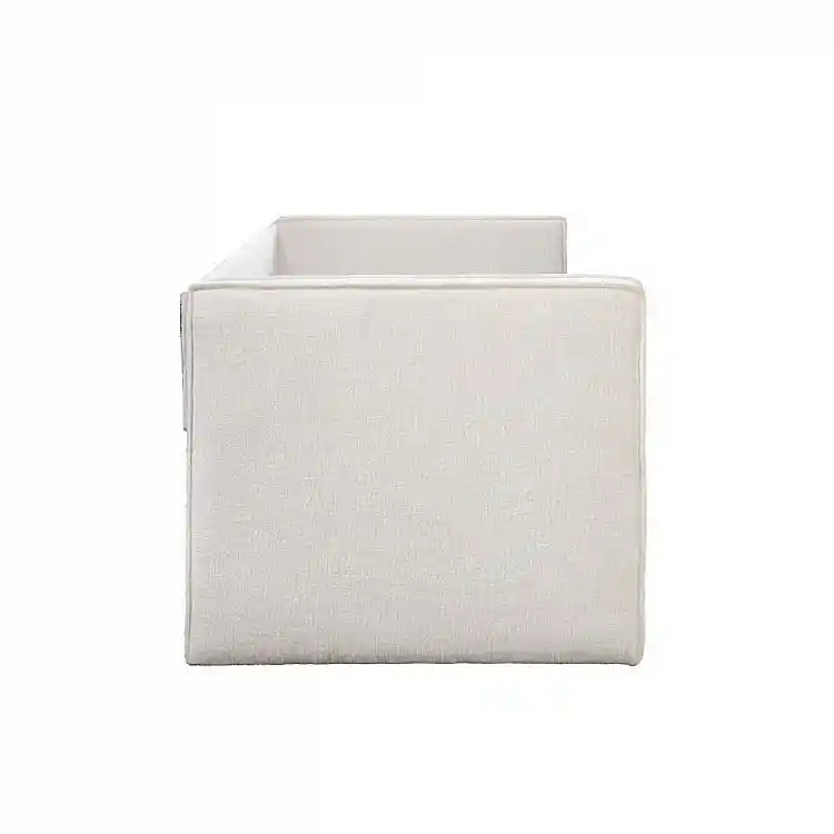 LIBERTA CALMO ΚΑΝΑΠΕΣ ΚΡΕΒΑΤΙ (ΓΙΑ ΣΤΡΩΜΑ 90x190cm) CREAM 222x99x84.2cm