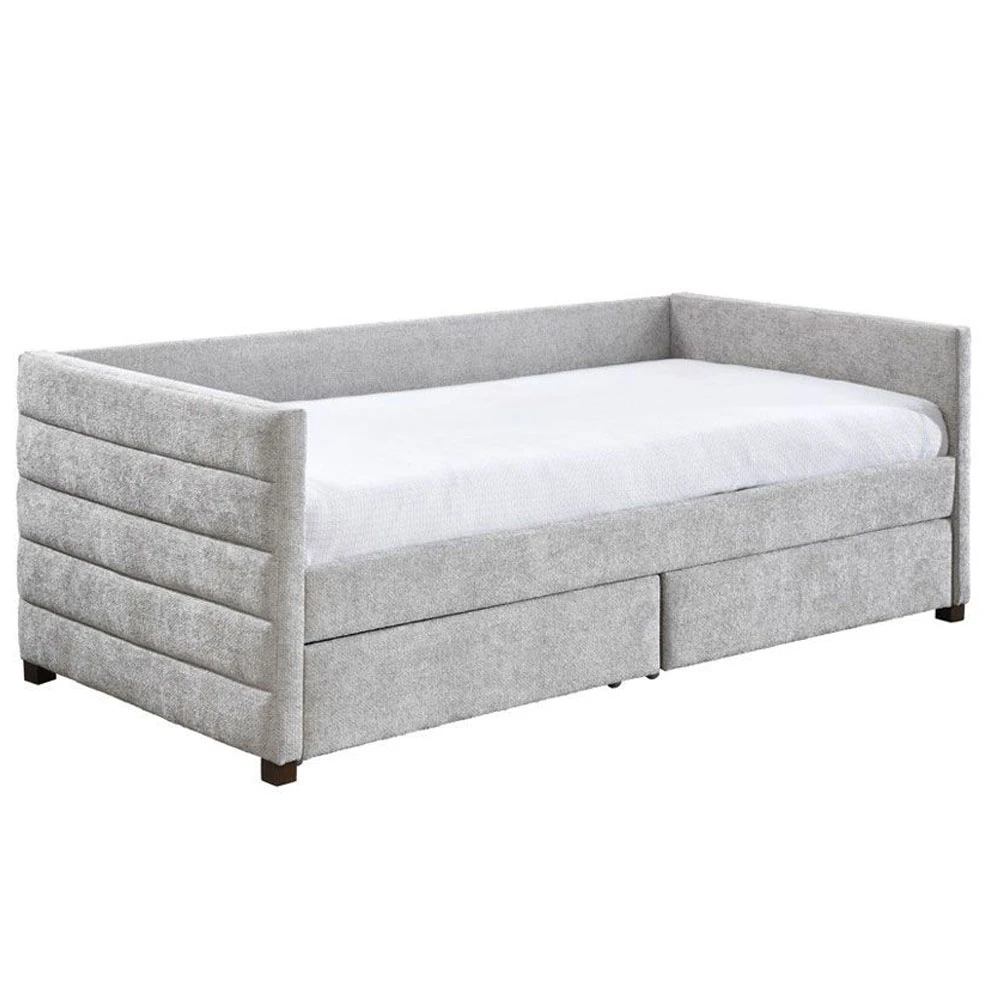 LIBERTA SUENO ΚΑΝΑΠΕΣ ΚΡΕΒΑΤΙ (ΓΙΑ ΣΤΡΩΜΑ 90x195cm) ΓΚΡΙ ΑΝΟΙΧΤΟ 209x99.5x76