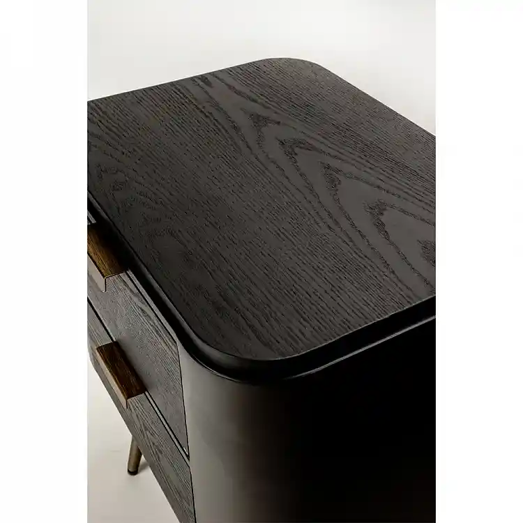 LIBERTA COLOMBO ΚΟΜΟΔΙΝΟ ΜΑΥΡΟ ΧΡΥΣΟ 50x39x63cm