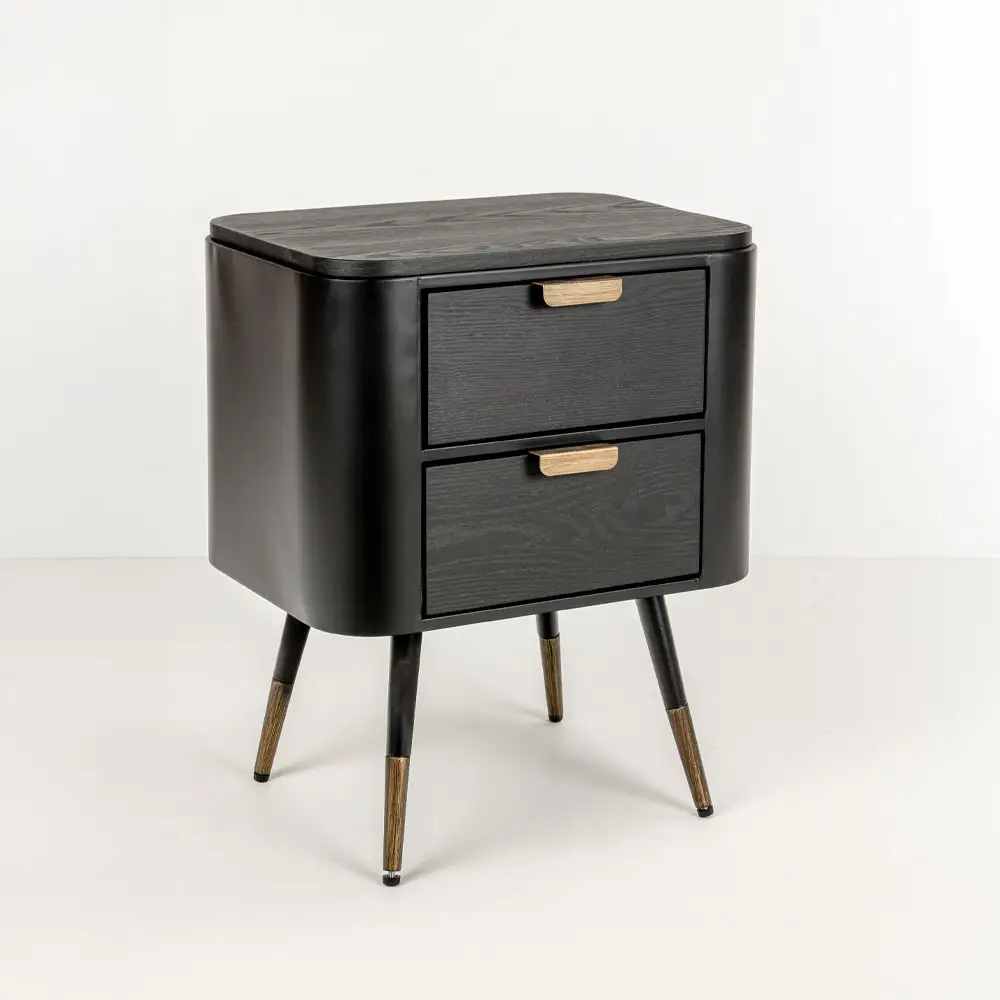 LIBERTA COLOMBO ΚΟΜΟΔΙΝΟ ΜΑΥΡΟ ΧΡΥΣΟ 50x39x63cm