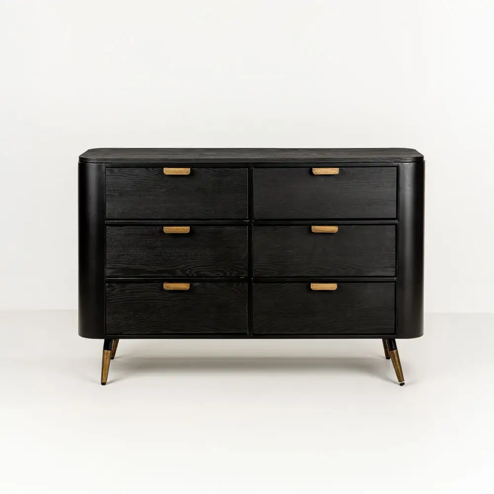 LIBERTA COLOMBO ΣΥΡΤΑΡΙΕΡΑ ΜΑΥΡΟ ΧΡΥΣΟ 118x39x77cm