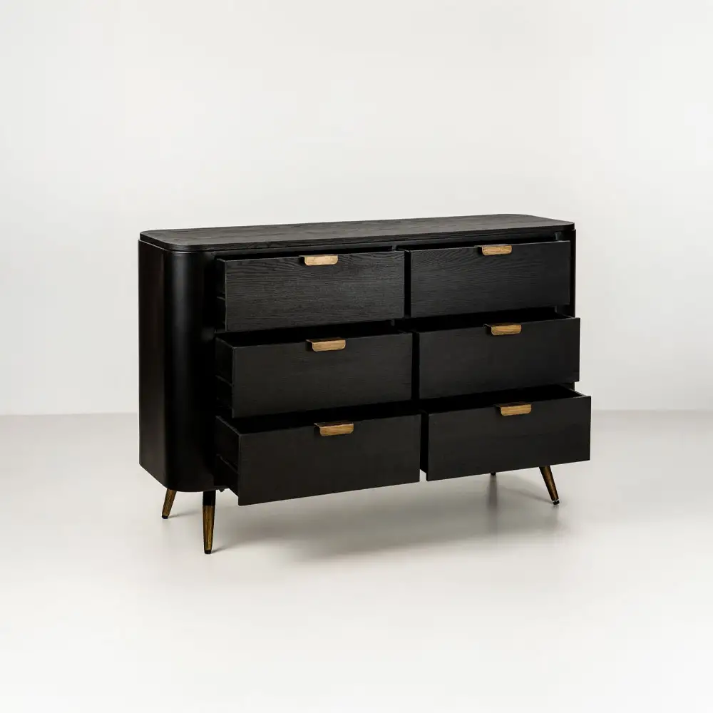 LIBERTA COLOMBO ΣΥΡΤΑΡΙΕΡΑ ΜΑΥΡΟ ΧΡΥΣΟ 118x39x77cm