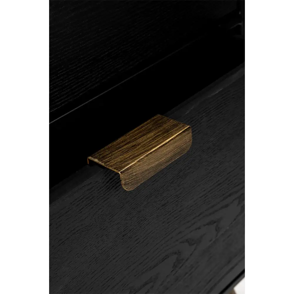 LIBERTA COLOMBO ΣΥΡΤΑΡΙΕΡΑ ΜΑΥΡΟ ΧΡΥΣΟ 118x39x77cm