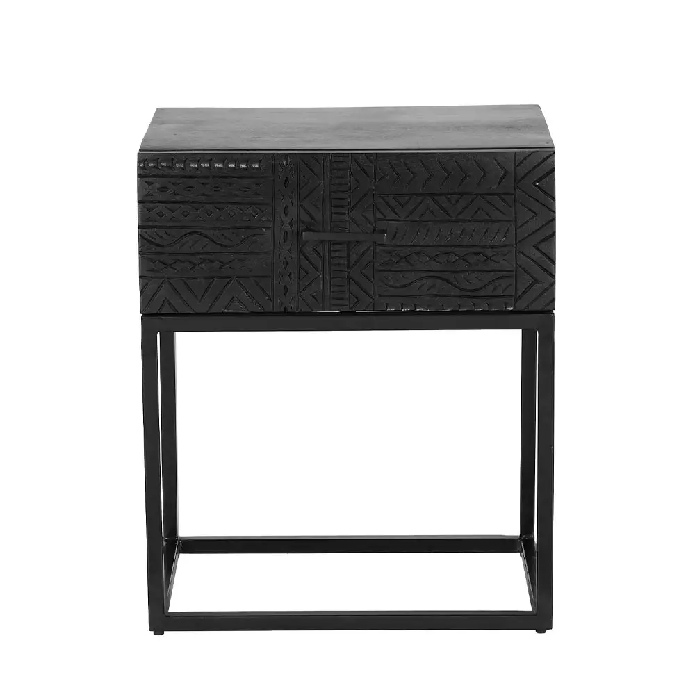 LIBERTA AZTEC ΚΟΜΟΔΙΝΟ 1ΣΥΡΤΑΡΙ ΜΑΥΡΟ 50x35x60cm